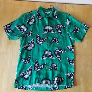 Tucker Sweet Green Butterflies Shirt